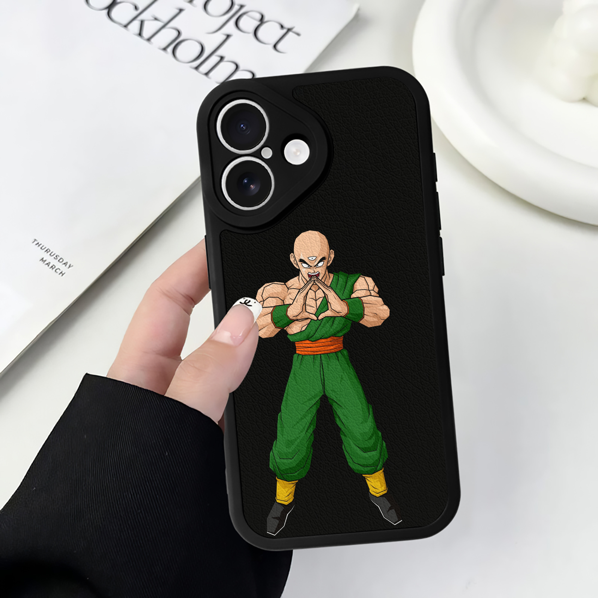 （画像用） ドラゴンボール DRAGON BALL 【iPhone 16シリーズ対応】シリコンスマホケース（レザー調） 材質：シリコン